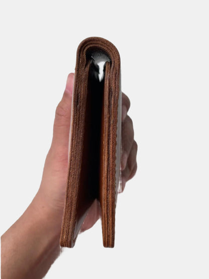 GRAND AMBER – NAWAL CAMEL BROWN BIFOLD WALLET