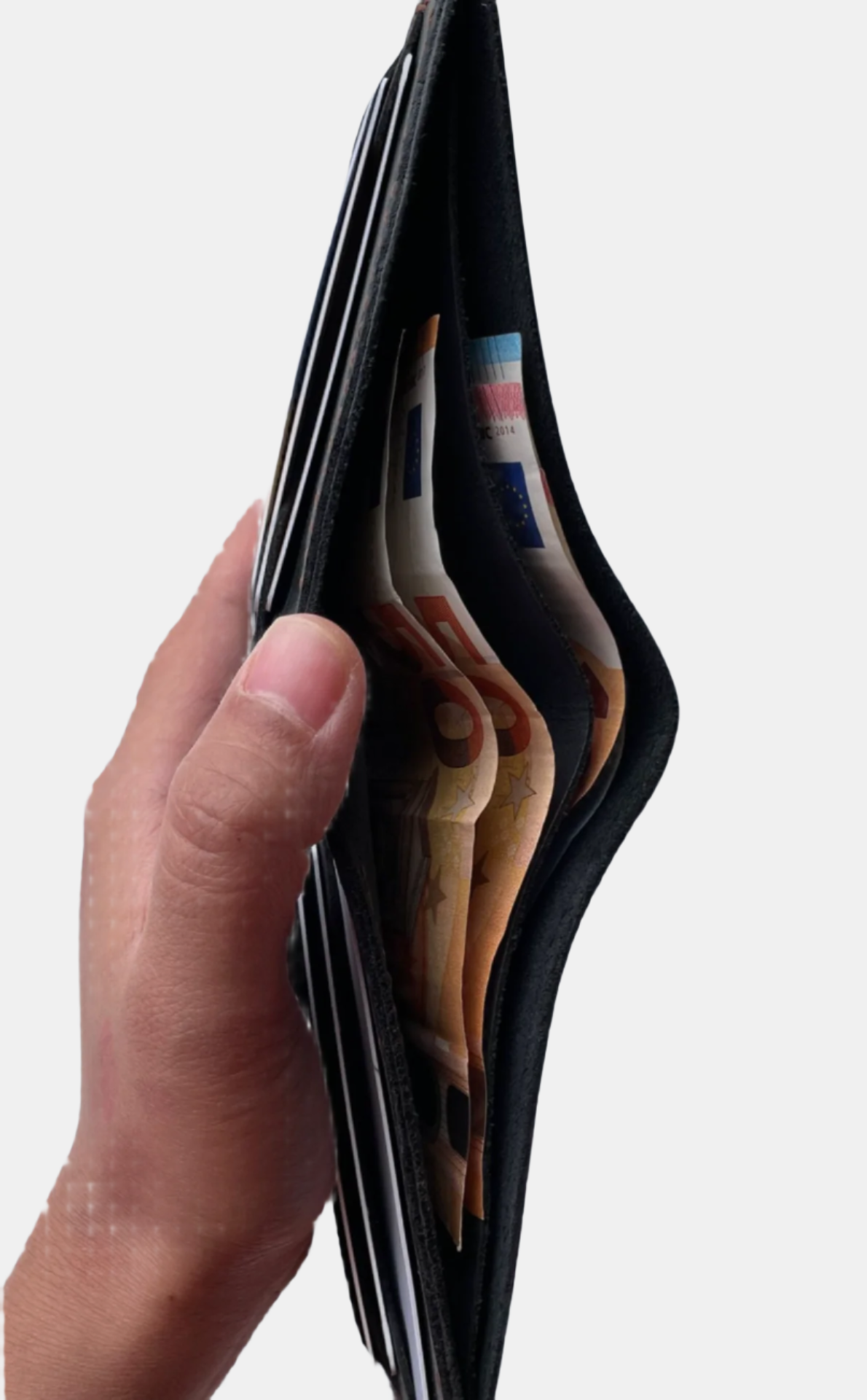 ROYAL EBONY – NAWAL BLACK BIFOLD LEATHER WALLET
