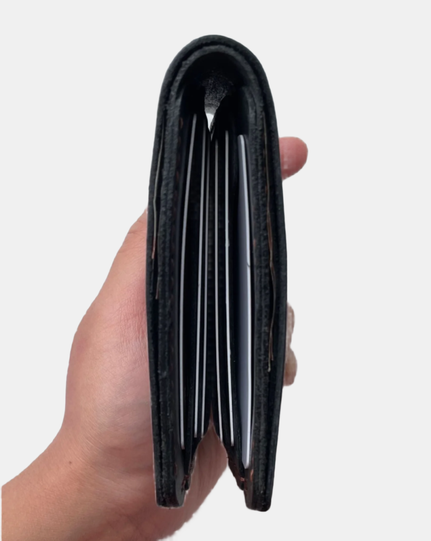 ROYAL EBONY – NAWAL BLACK BIFOLD LEATHER WALLET